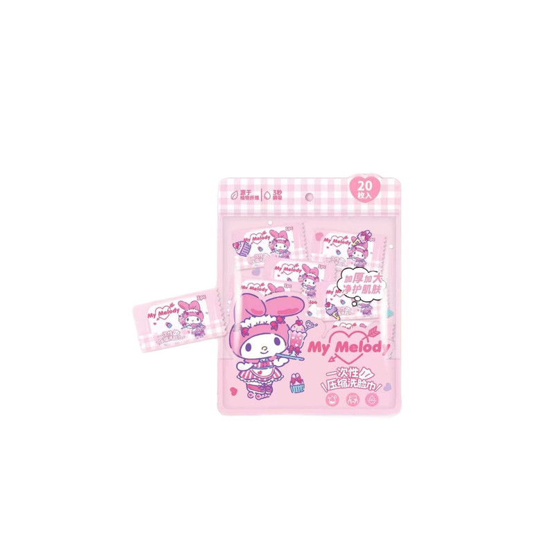 HelloKitty库洛米一次性洗脸巾