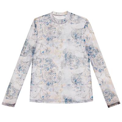 AIMER CHUANG/爱慕创25空气印花小高领打底长袖上衣女CA721682