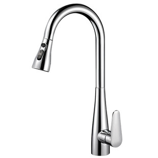 全铜厨房水龙头冷热家用万向洗菜盆水槽池通用抽拉式防溅水二合一