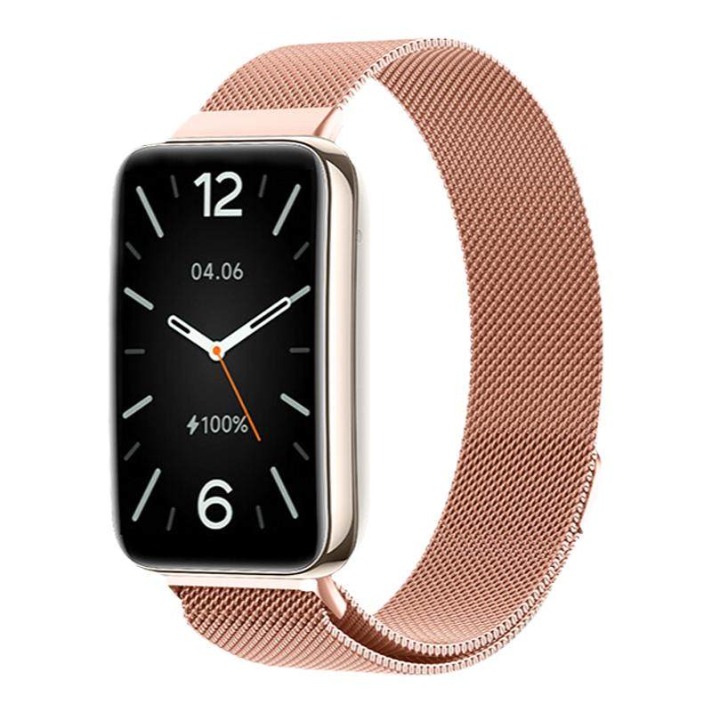 适用小米10pro手环9pro表带nfc版8pro腕带7pro红米watch4运动5智能手表配件表链米兰磁吸男女款金属非原装