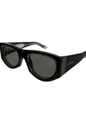 开云眼镜 古驰GUCCI男女同款方框全框黑色防晒太阳镜墨镜GG1917S