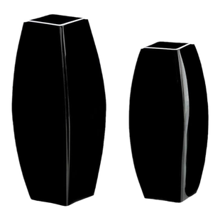 玻璃花瓶黑色杨桃瓶水培插花装饰器皿艺术摆件客厅家居餐桌配饰