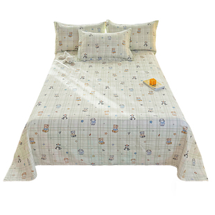 2026新款床单单件全棉纯棉榻榻米宿舍单人1米2枕套三件套四季通用