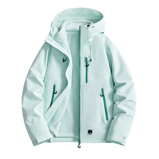 冲锋衣女款2025新款秋冬季三合一小个子软壳外套巨好看的登山服