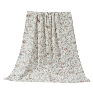 ibaby儿童浴巾纱布新生婴儿戴帽斗篷浴袍纯棉毛巾洗澡巾宝宝毯子