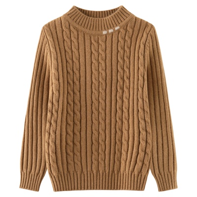 男童毛衣秋冬款加绒加厚针织衫