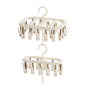 袜子晾衣架神器婴儿童宝宝专用多功能带多夹子袜子内衣裤晾晒架子