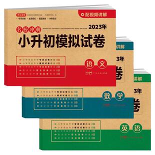 当当网正版书籍小升初模拟试卷真题卷语文数学英语必刷题人教版真卷测试卷专项训练六年级名校冲刺小考小学毕业升学总复习