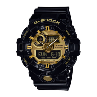 卡西欧手表G-SHOCK GA-710GB-1A/700BCE-1A多功能防水电子男腕表