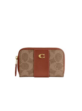 COACH/蔻驰女士经典标志基本款小号环绕式拉链卡包