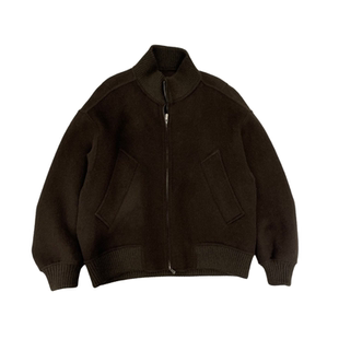 潮牌高端全纯羊毛呢大衣男士双面绒夹克冬季立领休闲加厚呢子外套