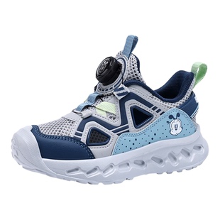 巴布豆儿童运动鞋男童单网框子鞋夏季薄款镂空透气网眼男孩跑步鞋