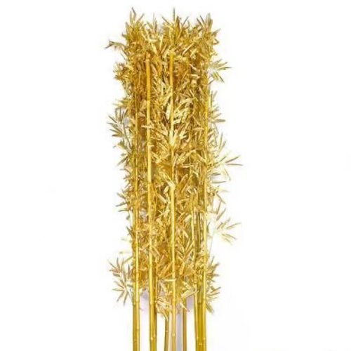 仿真金竹子金色细水竹金竹叶子装饰落地花艺婚庆用品仿真绿植毛竹