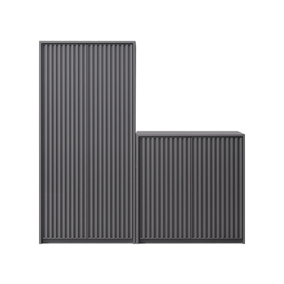 简石防水防晒户外铝合金储物柜