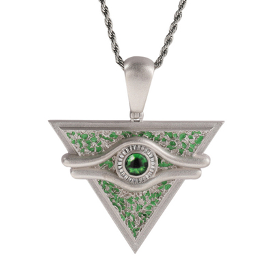 bobbynopeace同款千年积木吊坠嘻哈古巴项链街头个性rapper配饰潮