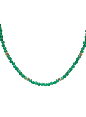 LHWindsor温莎珠宝Moss苔藓绿珠串项链新中式绿色颈链薄荷曼波风