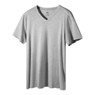 七匹狼男士短袖t恤男生纯棉v领体恤全棉老头汗衫半袖背心内衣冬季