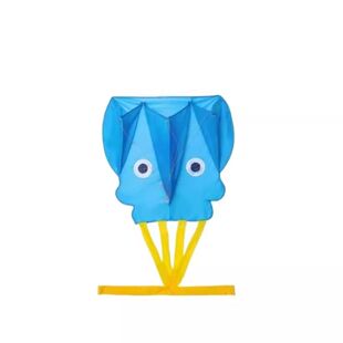 儿童口袋风筝软体小章鱼手持微风易飞便携户外2026新款可折叠无骨