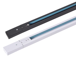 二线轨道条灯饰配件led射灯轨道灯滑道导轨式1.5米店铺商用加厚