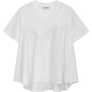 播白色圆领衬衫女商场同款2024夏新款甜美娃娃小衫上衣BDR2HD0815