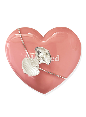 S925纯银贝壳可开合珍珠项链女