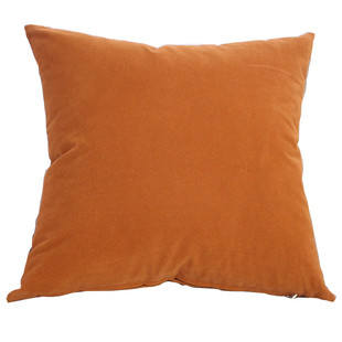 天鹅绒抱枕靠垫卧室靠枕床头沙发靠背垫办公室腰靠纯色抱枕套含芯