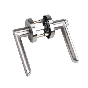 普佰特304不锈钢防火门三杆式执手锁带钥匙卫生间房门锁消防门锁