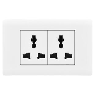 118型开关面板多功能家用厨房连体墙壁暗装6孔9九12孔电源插座