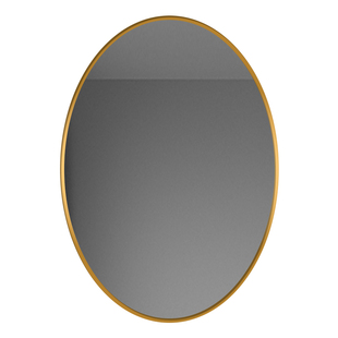 椭圆形铝合金框浴室镜卫生间无边框洗手间壁挂高清镜子化妆梳妆镜