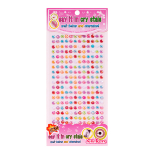 儿童珍珠水晶钻石星星贴纸立体小珍珠宝石公主女孩装饰奖励贴贴画