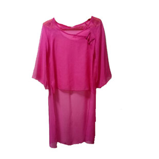 中国古典舞身韵纱衣长款上衣女成人芭蕾形体舞蹈练功服九分袖飘逸