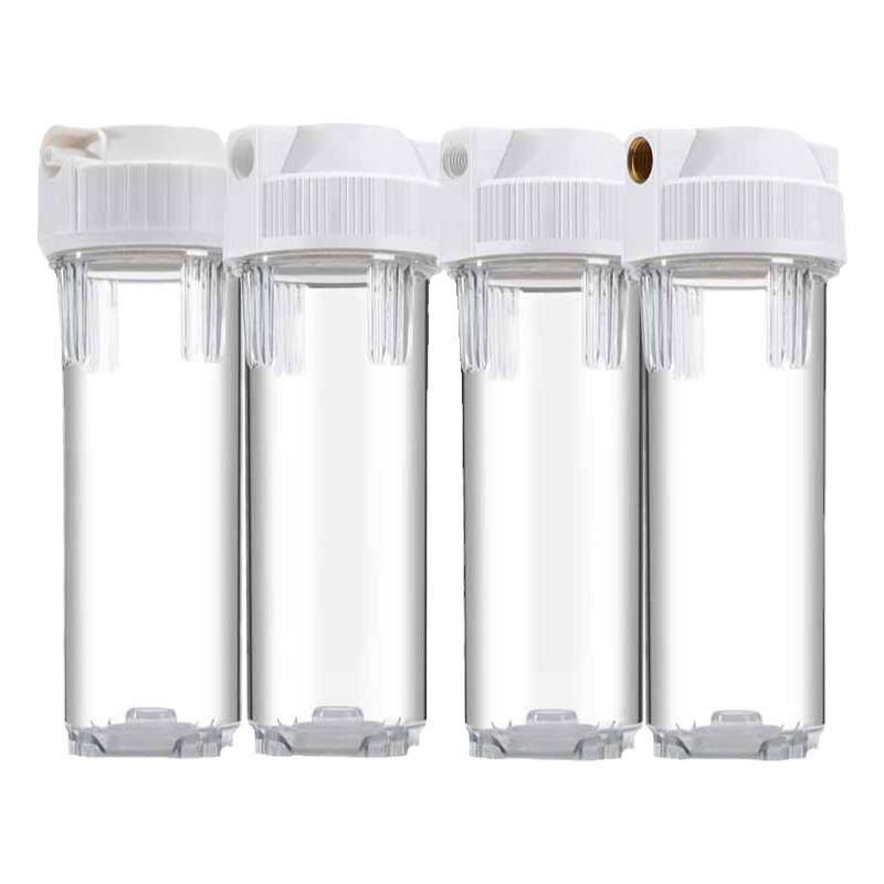 10寸滤瓶前置防爆透明过滤器家用净水器2分3分4分接口PP棉通用配