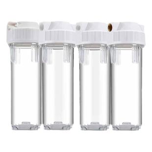 10寸滤瓶前置抗压透明过滤器家用净水器2分3分4分接口PP棉通用配