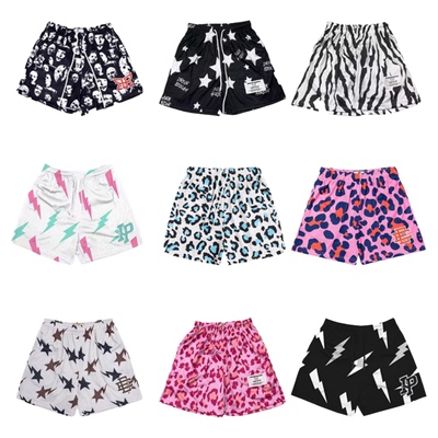 美式篮球裤男宽松不过膝运动短裤