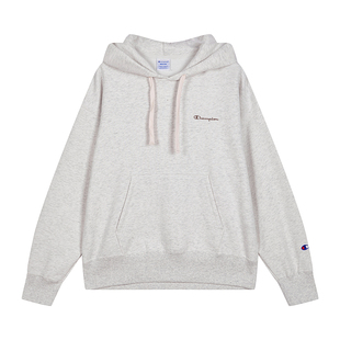 Champion冠军卫衣女2025冬季新款美式纯色休闲加绒连帽套头上衣潮