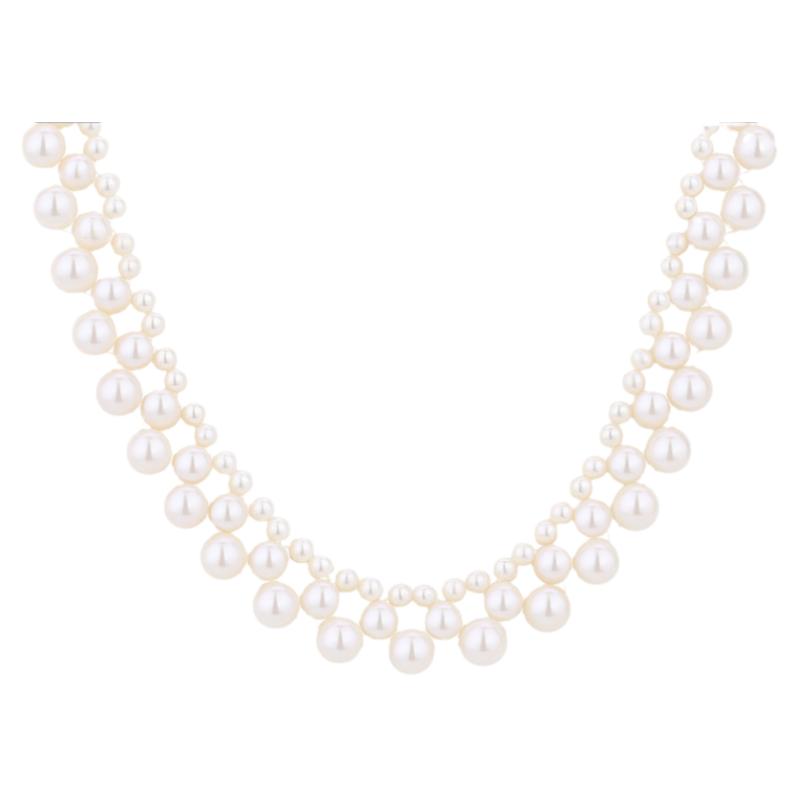 【紫罗兰正版】流斯双层珍珠项链女个性生日礼物潮锁骨链颈链