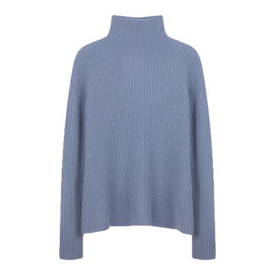 solighter羊毛坑条高领打底衫