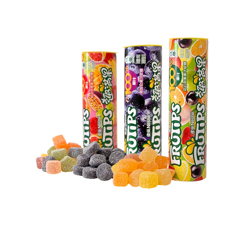 【孙颖莎代言】雀巢趣满果水果果汁软糖儿童糖果零食橡皮糖徐福记