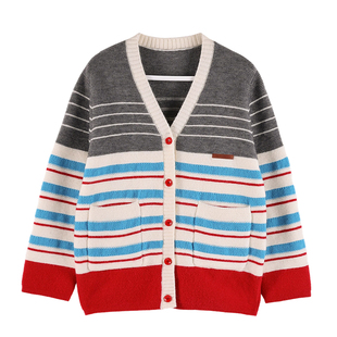 BarryBanny女童针织开衫2026春季新款中大童软糯亲肤儿童毛衣上衣