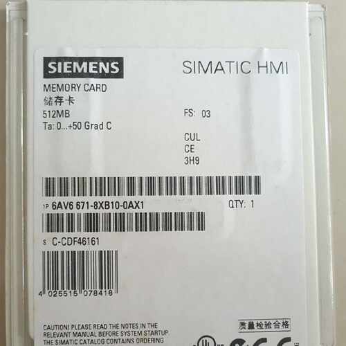 议价6AV6671-8XB10-0AX1 SD储存卡512KB 6AV6 671-8XB10-0AX1