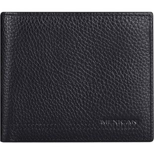 稻草人钱包男士真皮2025新款短款牛皮钱夹新款卡包男皮夹男款正品