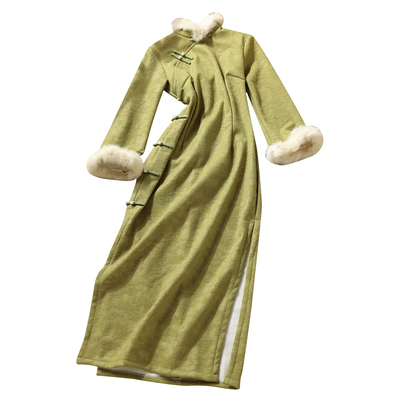 2025新款新中式旗袍冬装日常可穿