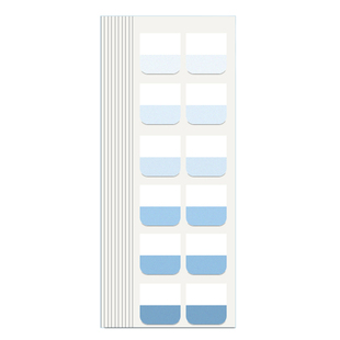 三年二班 渐变色高颜值索引贴便利贴标签贴纸可爱小清新记事指示标记贴分类书签纸粘性强书签做笔记文具用品