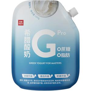 乐纯希腊干噎酸奶控糖低温营养早餐酸奶大袋家庭分享装500g*2大袋
