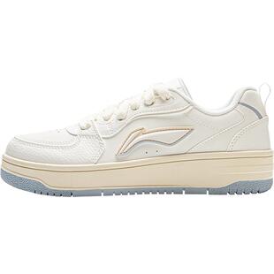 李宁天迹SOFT | 休闲鞋女鞋秋冬新款经典复古板鞋舒适白色运动鞋