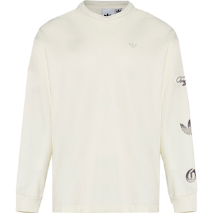 Adidas/阿迪达斯正品三叶草男士印花柔软舒适针织运动T恤KR5046