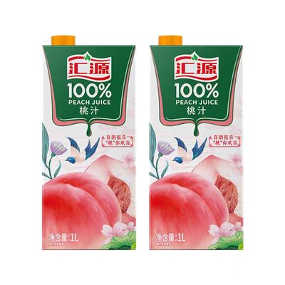 汇源100%果汁1L*2盒装