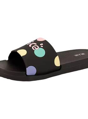 美人桥女孩学生夏天外穿拖鞋
