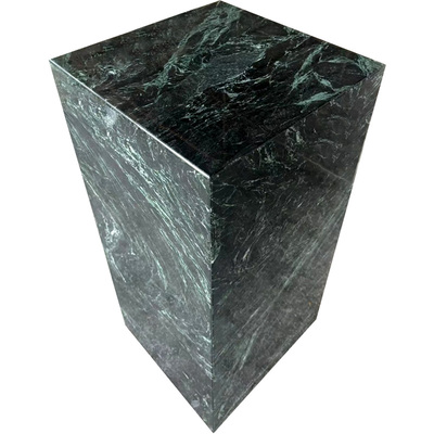 天然大花绿大理石摆件底座雕塑台