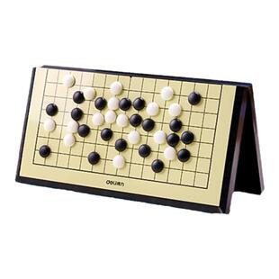 得力围棋五子棋子儿童初学套装正品带磁性五指棋棋盘黑白五字棋子